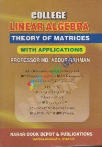 Image of College Linear Algebra Theory of Mtrices with Applications