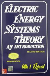 Image of Electric Energy Systems Theory An Introduction