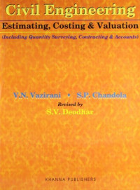 Image of Civil Engineering Estimating Costing & Valuation