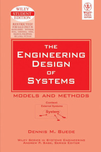 Image of Engineering Design of Systems  Models and Methods