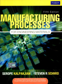 Image of Manufacturing Processes for Engineering Materials